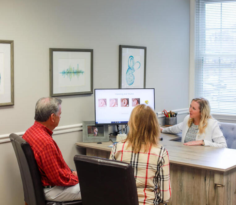 Audiologist with Patients